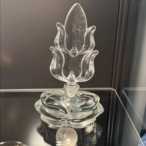 Pairpoint Gunderson Perfume Dresser Bottle ART DECO flower Large